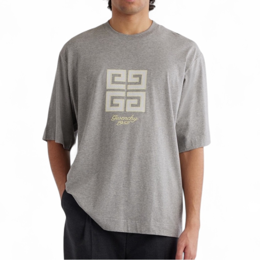 Givenchy 4G Logo Oversized T-Shirt Gray L NWT